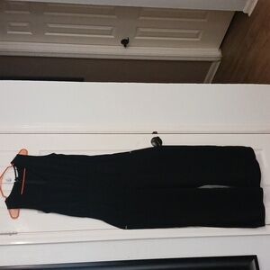 Halogen Black Sleeveless Jumpsuit With Zipper In The Back